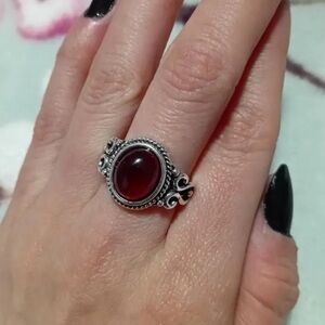 Vintage RUBY LAB Created Ring Size 8